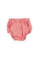 baby bloomers | red & ecru checkered