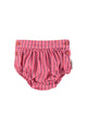 baby shorties | pink w/ indigo stripes