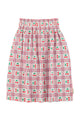 Long skirt | ecru w/ cherries allover
