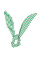 scrunchie | green & ecru checkered
