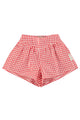 shorts | red & ecru checkered