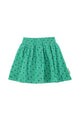 short skirt | green w/ black hearts allover