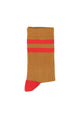socks | camel w/ red stripes