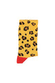 socks | mustard animal print
