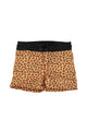 swim shorts | mustard animal print