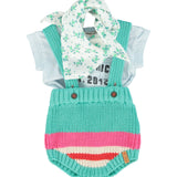 baby t-shirt | light blue w/ "piupiuchick" print
