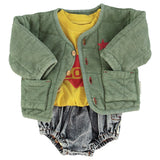 baby shorties | washed black denim