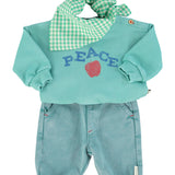 baby trousers | washed green