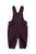 Baby dungarees | Aubergine corduroy