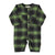 Baby jumpsuit | Green & black checkered