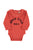 Baby long sleeve body w/ collar | Terracotta w/ rock star" print
