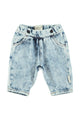 Baby trousers | Washed blue denimc