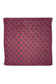 Chiffon bandana | Aubergine w/ bolts allover