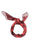 Chiffon bandana | Bordeaux w/ red apples allover