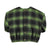 Flannel blouse | Green & black checkered