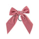 Hair velvet bow | Pink