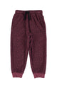 Jogging pants | Aubergine w/ animal print