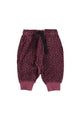 Baby Jogging pants | Aubergine w/ animal print