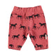 Baby jogging pants  | Old pink w/ black horses