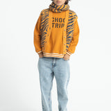 Waistcoat Orange with Zebra Print
