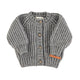 Knitted baby cardigan | Grey