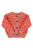 Knitted baby cardigan | Pink animal print