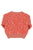 Knitted baby cardigan | Pink animal print