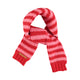 Knitted scarf |  Red & pink stripes