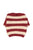 Baby knitted sweater | Bordeaux & light pink stripes