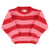 Knitted sweater | Red & pink stripes