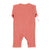 Newborn babygrow | terracotta w/ little hearts