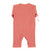 Newborn babygrow | terracotta w/ little hearts