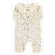 Newborn babygrow w/ collar | Ecru w/ little flowers