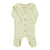 Newborn babygrow w/ collar | Yelllow w/ little flowers