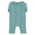 Newborn babygrow w/ collar | blue w/ animal print