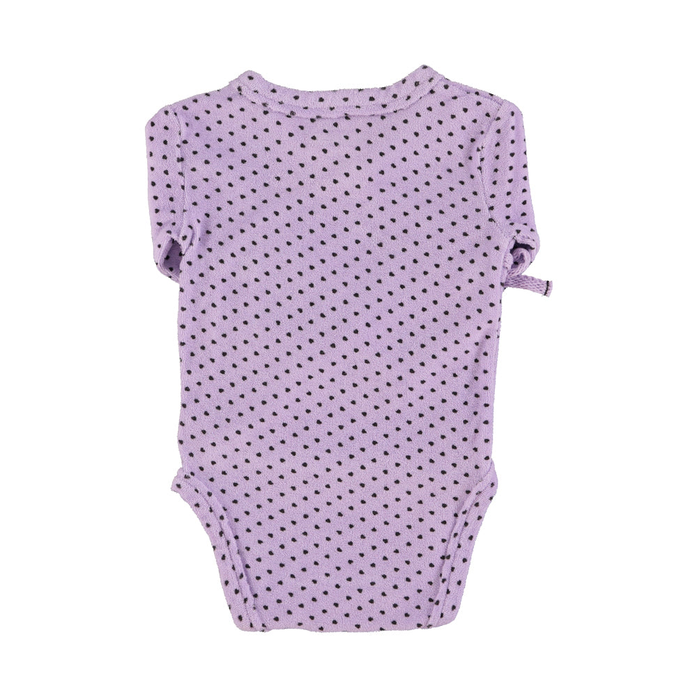 Newborn body | Lilac w/ little black hearts