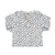 Newborn collar shirt | Ecru w/ animal print