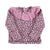 Newborn collar shirt | Pink w/ animal print