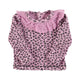 Newborn collar shirt | Pink w/ animal print