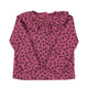 Newborn collar shirt | Strawberry w/ animal print