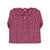 Newborn collar shirt | Strawberry w/ animal print