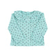 Newborn collar shirt | blue w/ little flowers
