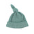 Newborn hat | blue w/ little hearts