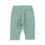 Newborn leggings | green w/ little flowers