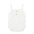 Newborn sleeveless body | ecru w/ little stars