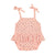 Newborn sleeveless body | pink w/ little flowers