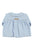 Peter pan collar blouse | Light blue soft denim
