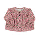 Baby peter pan collar blouse | Pink flowers