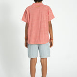 boy shorts | ecru w/ indigo stripes
