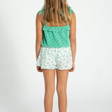 top w/ straps | green w/ black hearts allover